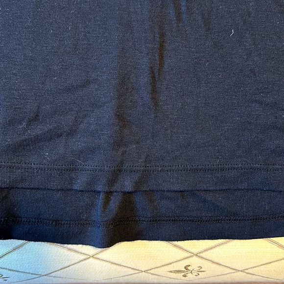 Three Dots xl deep vee neck sleeveless tee shirt black tie neck - Picture 5 of 8